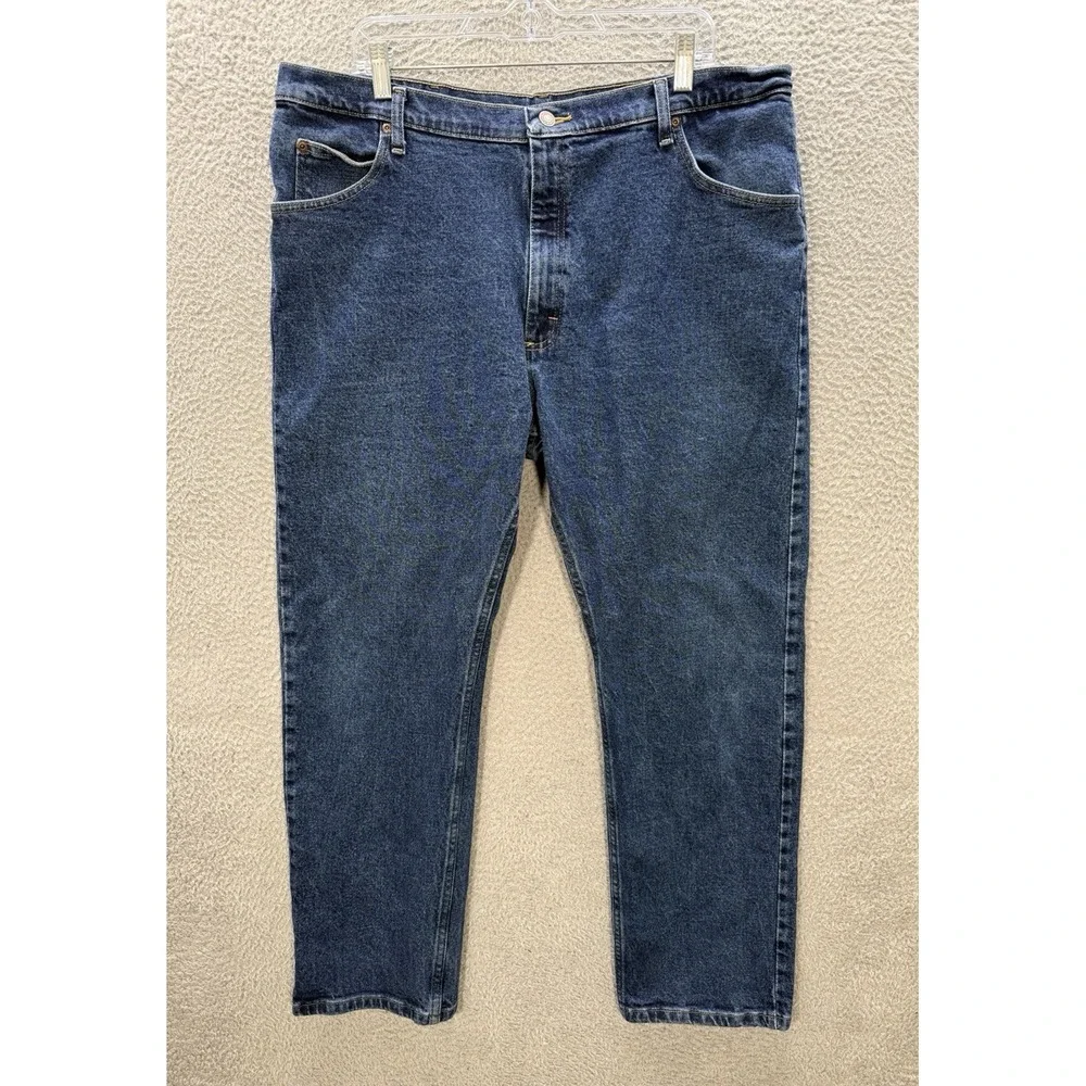 Wrangler Jeans Mens 40x30 Blue Denim Regular Fit Workwear‎ Western Barn Chore